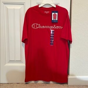 Champion Red Short Sleeve Tee
